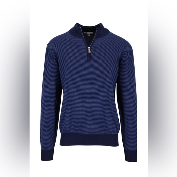 Peter Millar Merino Wool Quarter zip Pullover Sweater - Picture 1 of 6